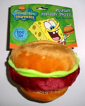Sponge Bob Krabby Patty Squeak Toy