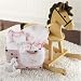 51JsZ%2BBxBDL. SL75  Rockabye Baby Rocking Horse with Plush Toy and Layette Gift Set (Pink)