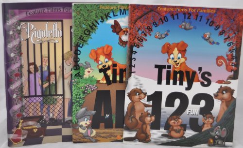 3 Feature Films For Families Activity Books - Volumes 2 / 4 / 7 - Tiny's ABC Fun / Tiny's 123 Fun / Rigoletto Fun