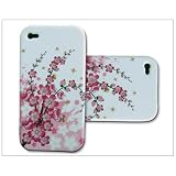 Back Flower Silicone Case Cover Skin For Apple iPhone 4 4G D41