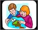 Mouse Pad with learning, playing, globe, siblings, geography, children