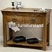 French Farmhouse Solid Oak Console Table