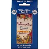 Walden Farms Ranch Dressing Single Packets Calorie Free, Carb Free, Fat Free, Sugar Free. 6 1oz. Packets per box