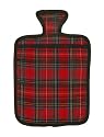 Hotties Microhottie Microwave Hot Water Bottle - Quilted Royal Stewart Tartan - Red