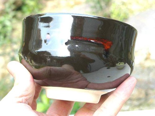 黑赤野点茶碗 点一碗黑赤野光信 摩西摩西购物