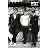 (24x36) Muse Group Standing by Wall Music Poster Print