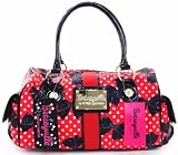 Betsey Johnson Betseyville Red Polka Small Satchel Handbag