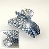 Laurent Blue Crystal - Cubitas Duchamp Collection (Made in France, Swarovski Crystals, Claw clip)
