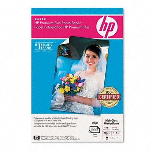 HP Premium Plus Photo Paper, 4 x 6 Inch, 100 Sheets (Q5431A)