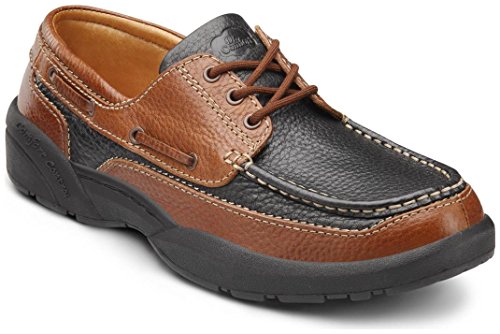Dr. Comfort Patrick Men's Therapeutic Extra Depth Boat Shoe Leather Lace