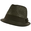 Summer Structured Fedora 1/2 Bow Trilby Hat Black M/L
