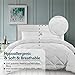 Cozynight  All Season White Comforter -Down Alternative Comforter Duvet Insert With Corner Tabs-Soft & Hypoallergenic  & lightweight & Breathable Microfiber Comforter King 106*92 inches