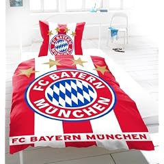 FC Bayern M�nchen Bettw�sche Linon 'Fahne' (155x220 cm + 80x80 cm)