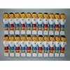 22 Kickerfiguren aus PVC, rot und blau, 16mm.