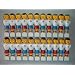 22 Kickerfiguren aus PVC, rot und blau, 16mm.