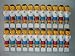 22 Kickerfiguren aus PVC, rot und blau, 16mm.