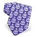 Navy Logo Repeat Tie by Wild Ties - Purple Silk