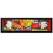 The Hug by Britto - Laminated Wall Ready Art 62 x 19