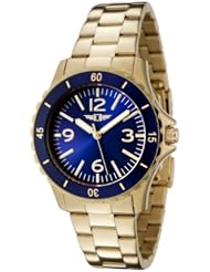 I By Invicta Womens 89051-006 18k Gold-Plated Stainless Steel Blue Dial Watch