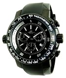 Adee Kaye AK2223-M Black IP Men's Swiss Made Chronograph Watch