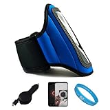 Blue Durable Moisture Resistant Neoprene Protective Exercise Workout Armban ....