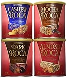 Brown and Haley Dark Roca, Almond Roca, Cashew Roca, Mocha Roca Tote Variety 39 OZ