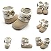 Weixinbuy Baby Girls Bowknot Fleece Crib Shoes Princess Snow Boots (S(0-6 Months), khaki)