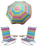 RIO BRANDS Outdoor Camping/Picnic Chair and Umbrella Set For Sale