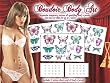 Boudoir Body Art Crystal Temporary Tattoos Kit
