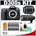 Nikon D300s Digital SLR Camera + 18-55mm AF-S VR Lens + 70-200mm f/2.8G II VR + Nikon EN-EL3e Battery + Cleaning Kit