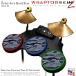 Camouflage Blue Skin by WraptorSkinz fits Guitar Hero 4 World Tour Drum Set for Nintendo Wii, XBOX 360, PS2 & PS3 (DRUMS NOT INCLUDED)