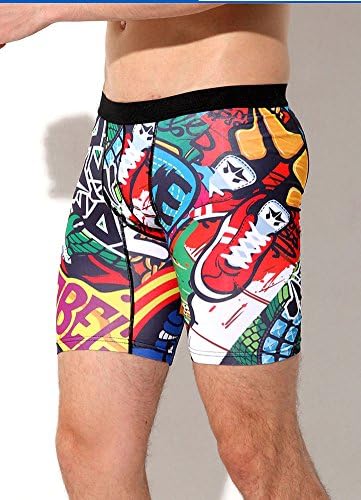 AvaCostume Mens Quick-dry Cycling Outdoor Sports Skinny Shorts Pants, E06, XL