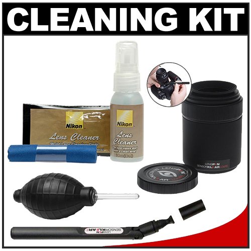 Nikon Lens and Digital SLR Camera Cleaning Kit with Cloth + Blower + Lenspen Sensor Filter Cleaner for D3x, D3s, D4, D7000, D5100, D5000, D3100, D3000, D300s, 1 V1, J1