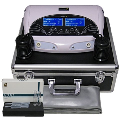 FB901K Dual LCD Ionic Detox Foot Bath System with FAR Infrared, Heated Arrays, Heavy Duty Case and 4 Free Radical Tests