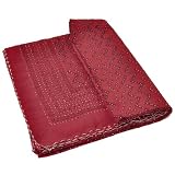 Covers for Beds Vintage Bedspreads Cotton Block Printing Size Queen (bcov588) ~ ShalinIndia