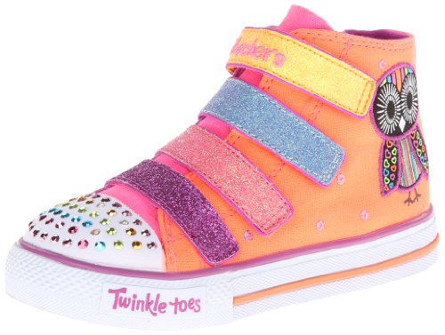 Skechers Kids 10337N TWINKLE TOES - Shuffles - Loving Hoots Sneaker with blinking lights (Toddler/Little Kid)