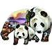 Panda Playground Shaped Jigsaw Puzzle by Dennis Rogers 1000pc