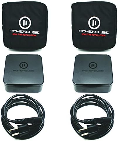 POWERQUBE MINI with Travel Case Multi-Pack (x2) (Black)