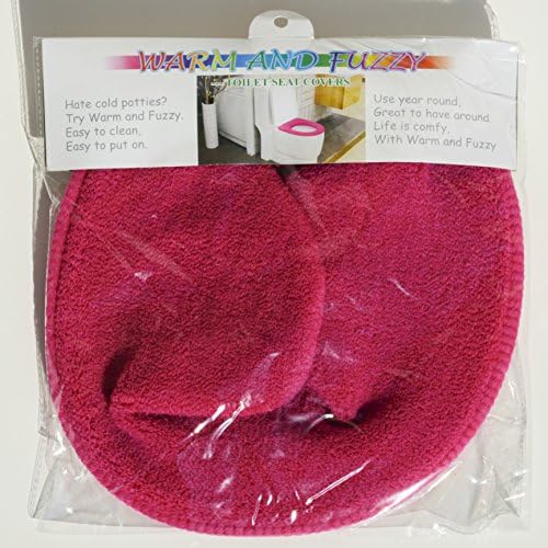 Warm and Fuzzy Toilet Seat Covers (Hot Pink)
