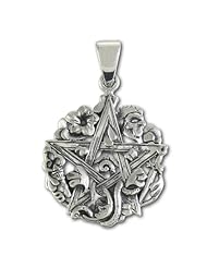 Sterling Silver Cimaruta Pentacle Pentagram Pendant by Dryad Design
