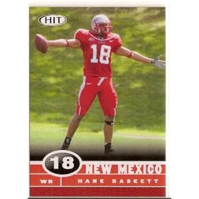 2006 Sage Hit 52 Hank Baskett New Mexico (Pre - Rookie - Football Cards)