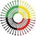 Tatuo 40 Pieces Arrow Spinners Board Game Spinner Arrow Toys for Party School Home Using, 4 Colors