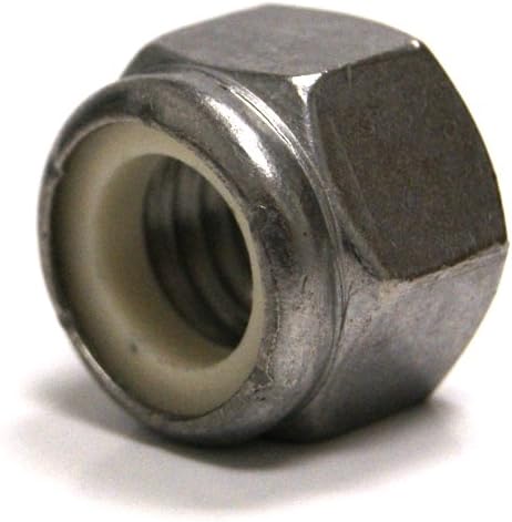 #10-24 Nylon Insert Lock Nut 18-8 Stainless Steel - 50-Pack