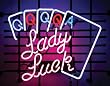 Neon Sign Lady Luck 24 x 20