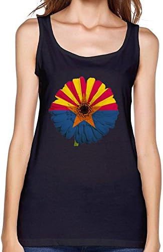 TopGD Custom Us Arizona State Flag Flower Tank Top For Women