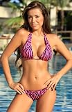 Ujena Neon Hot Zebra Bikini Swimsuit