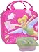 Tinker Bell Dark Pink Insulated Lunch Bag Free Water Bottle & Snack Container