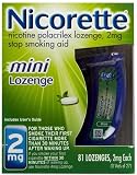 Nicorette OTC Stop Smoking Mini-L ozenge, 2mg-81 ct. (Quantity of 1)