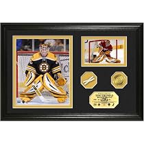 Tim Thomas 2008 All Star Game Used Net And Gold Coin Photo Mint