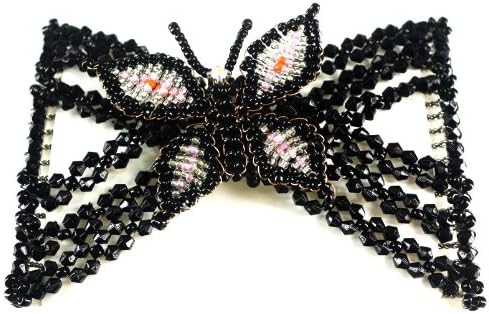 Kuugoods Women One Size Midnight Butterfly African Butterfly Hair Clip